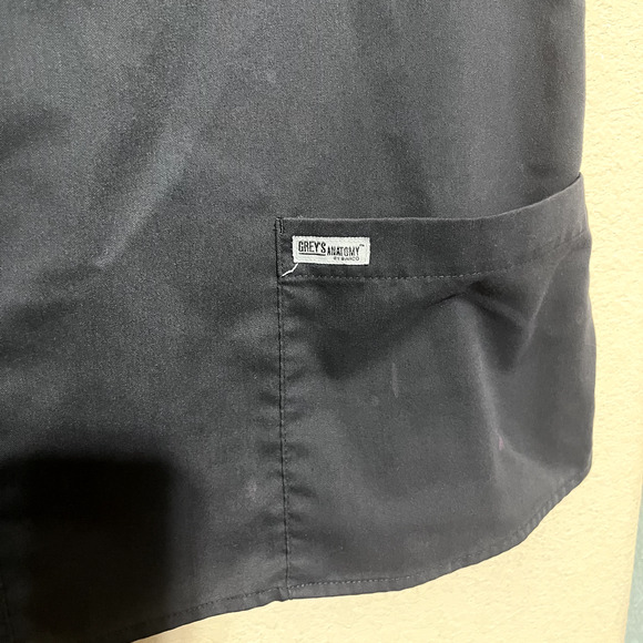 Womens Scrub Top Lot of 2 sz M Purple Natural Uniforms & Grey's Anatomy - Picture 5 of 10